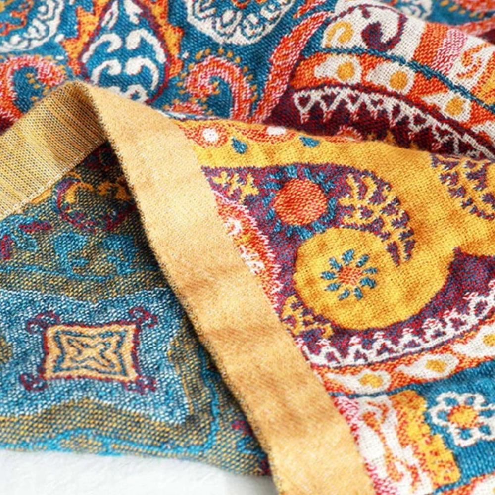 Bath Towel 100% Cotton Boho Pattern Quick-Drying