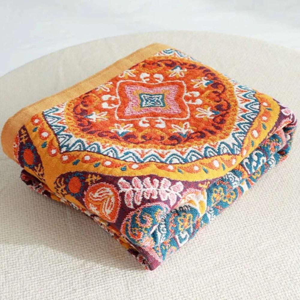 Bath Towel 100% Cotton Boho Pattern Quick-Drying