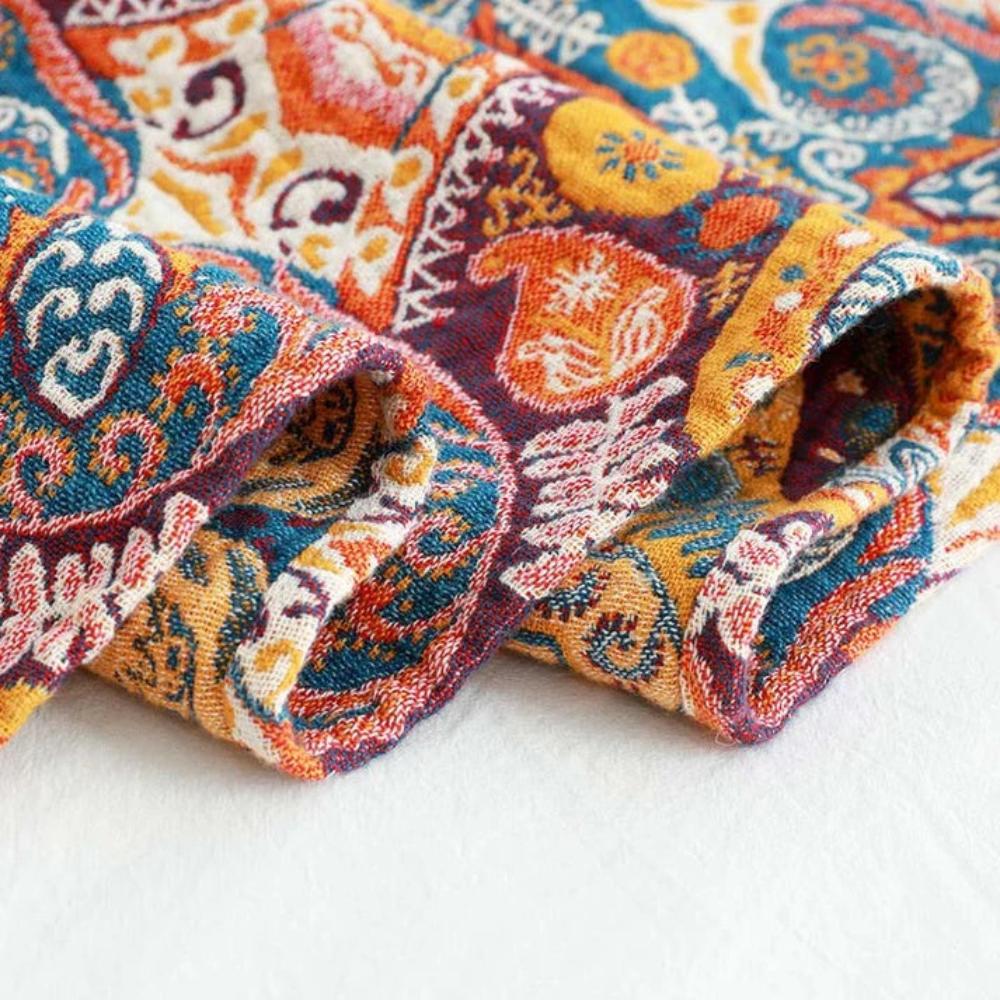 Bath Towel 100% Cotton Boho Pattern Quick-Drying