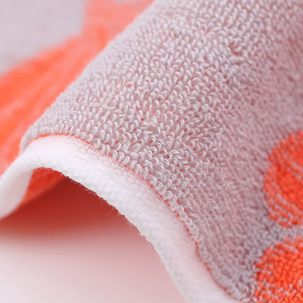 Bath Towel 100% Cotton Ginkgo Leaf Pattern
