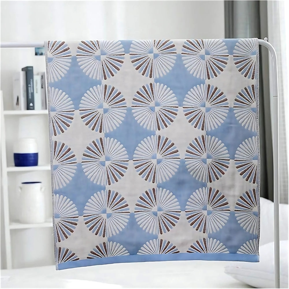 Bath Towel 100% Cotton Jacquard Floral