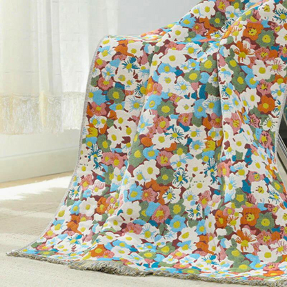 Bath Towel 100% Cotton Quick-Drying Reversible Floral