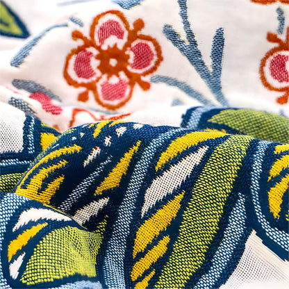 Bath Towel 100% Cotton Reversible Floral Print