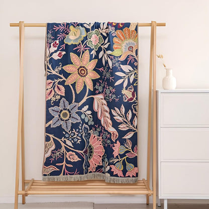 Bath Towel 100% Cotton Reversible Floral Print
