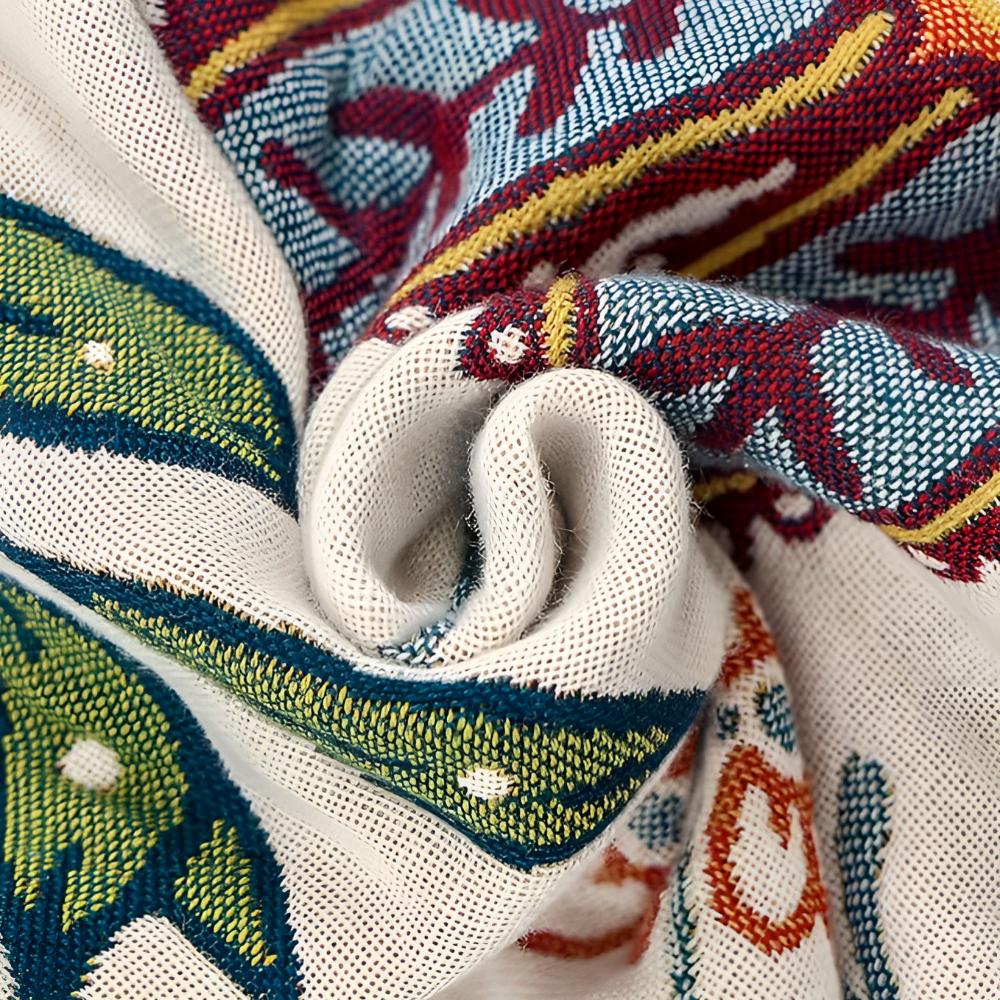 Bath Towel 100% Cotton Reversible Floral Print