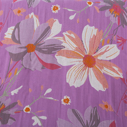 Bath Towel Cotton Gauze Floral Print Soft & Absorbent