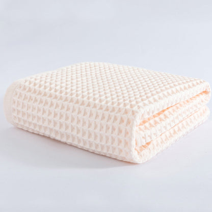 Bath Towel Cotton Waffle Weave Lightweight & Quick-Drying