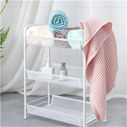 Bath Towel Cotton Waffle Weave Lightweight & Quick-Drying