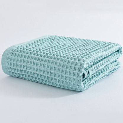 Bath Towel Cotton Waffle Weave Lightweight & Quick-Drying