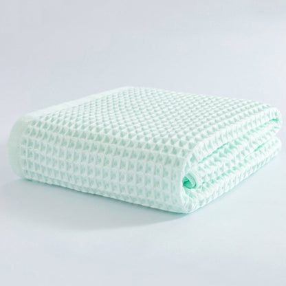 Bath Towel Cotton Waffle Weave Lightweight & Quick-Drying