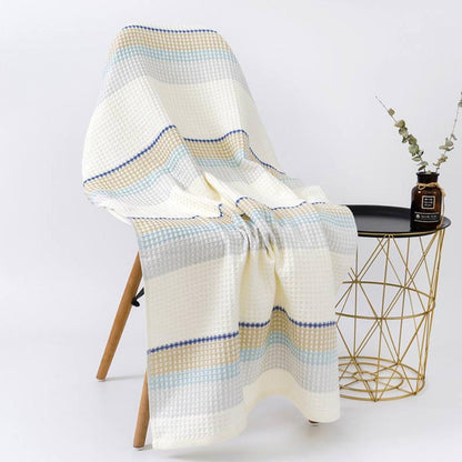 Bath Towel Honeycomb Weave 100% Cotton Quick-Drying