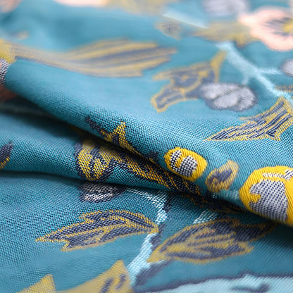Bath Towel Reversible Hibiscus Print Natural Cotton Quick-Drying