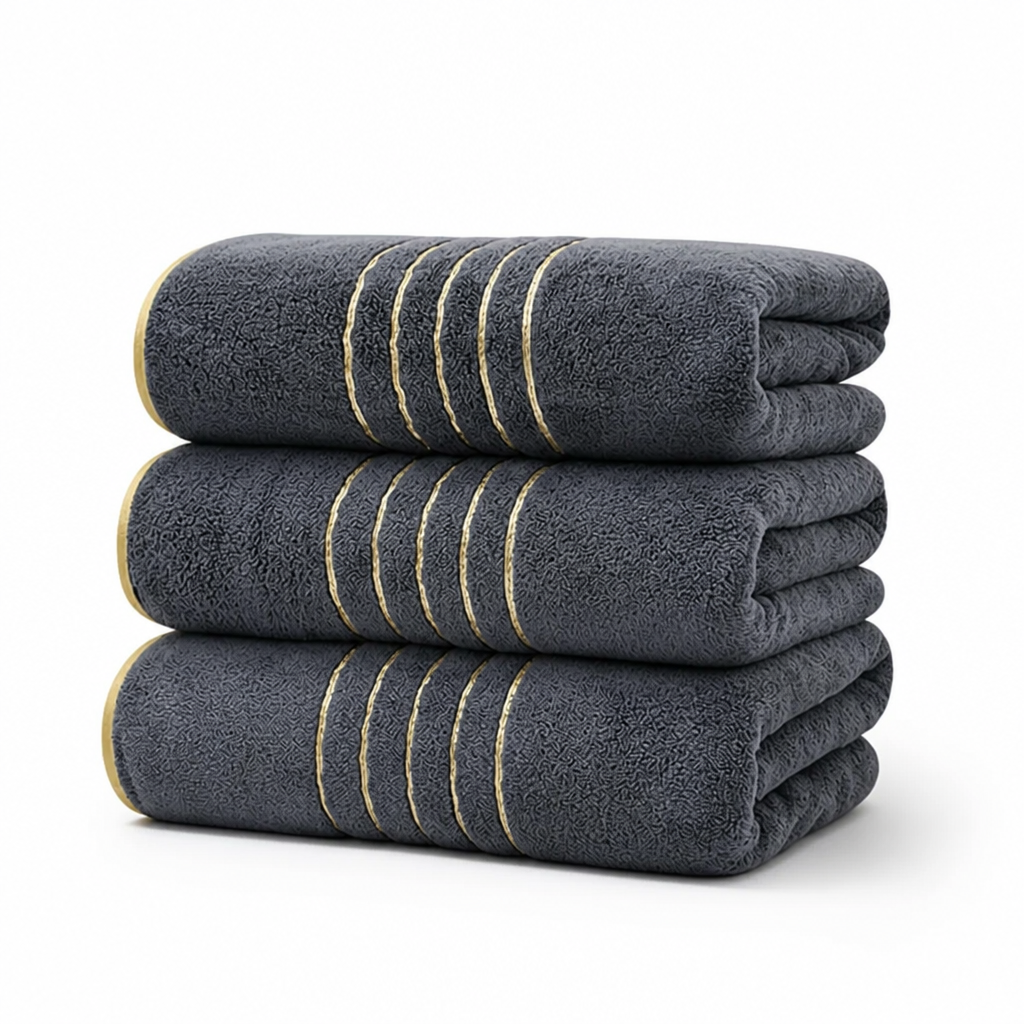 Bath Towel Set Microfiber Extra Soft Highly Absorbent