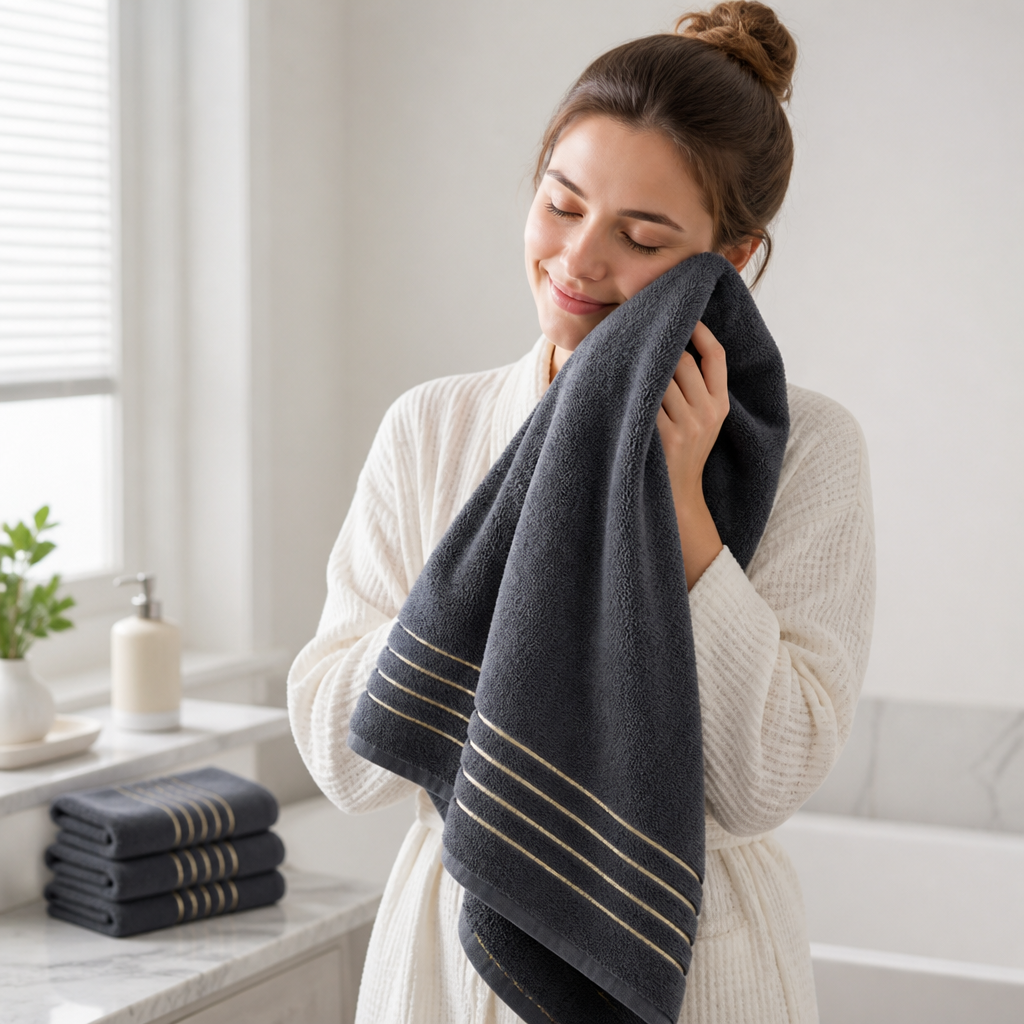 Bath Towel Set Microfiber Extra Soft Highly Absorbent
