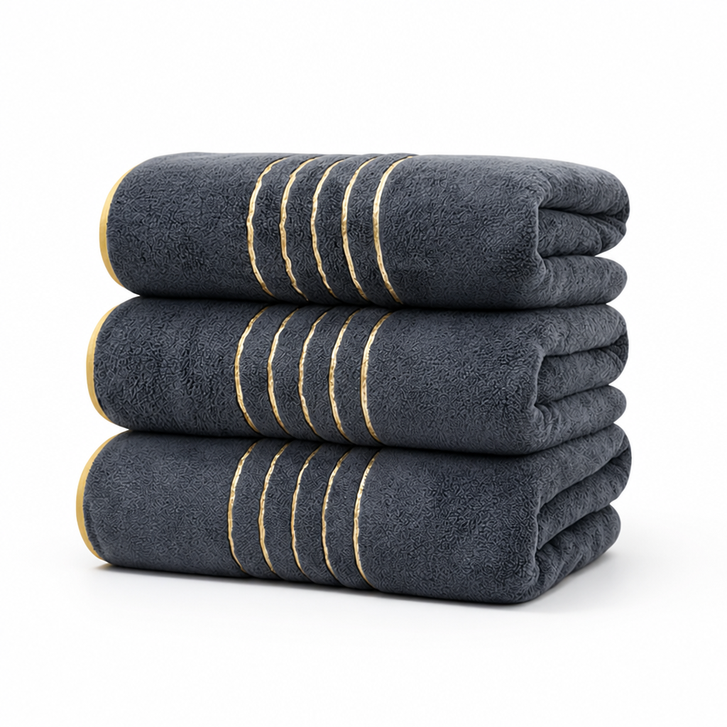 Bath Towel Set Microfiber Extra Soft Highly Absorbent