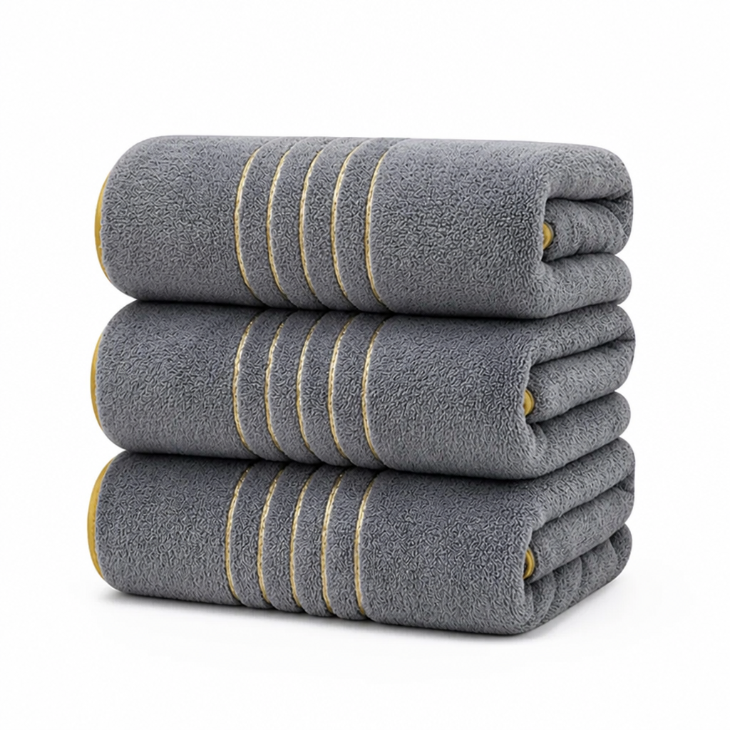 Bath Towel Set Microfiber Extra Soft Highly Absorbent