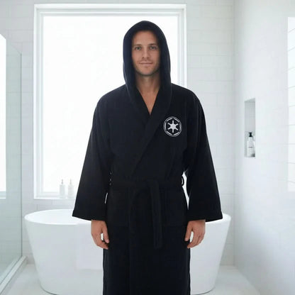 Bathrobe Extra-Long Hooded Absorbent Flannel