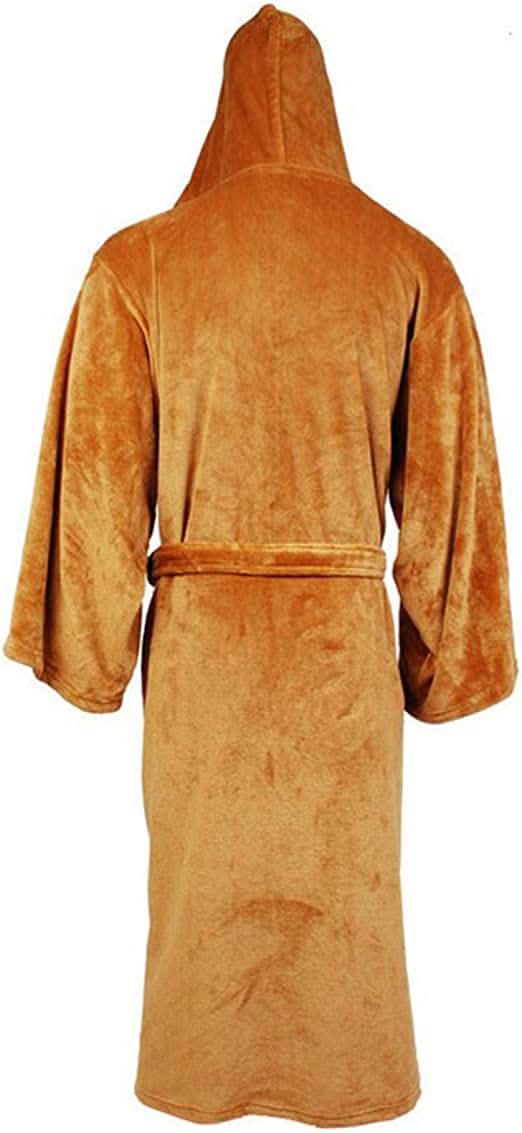 Bathrobe Extra-Long Hooded Absorbent Flannel