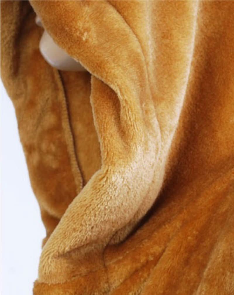 Bathrobe Extra-Long Hooded Absorbent Flannel