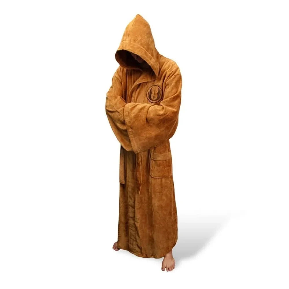 Bathrobe Extra-Long Hooded Absorbent Flannel
