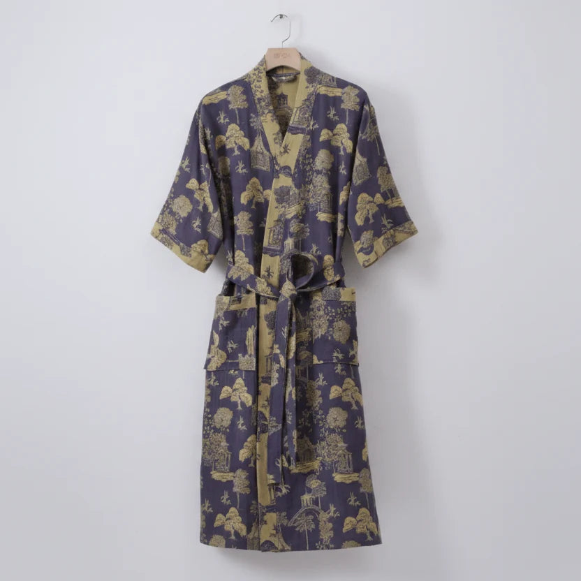 Bathrobe Kimono Organic Cotton Gauze Lightweight & Breathable