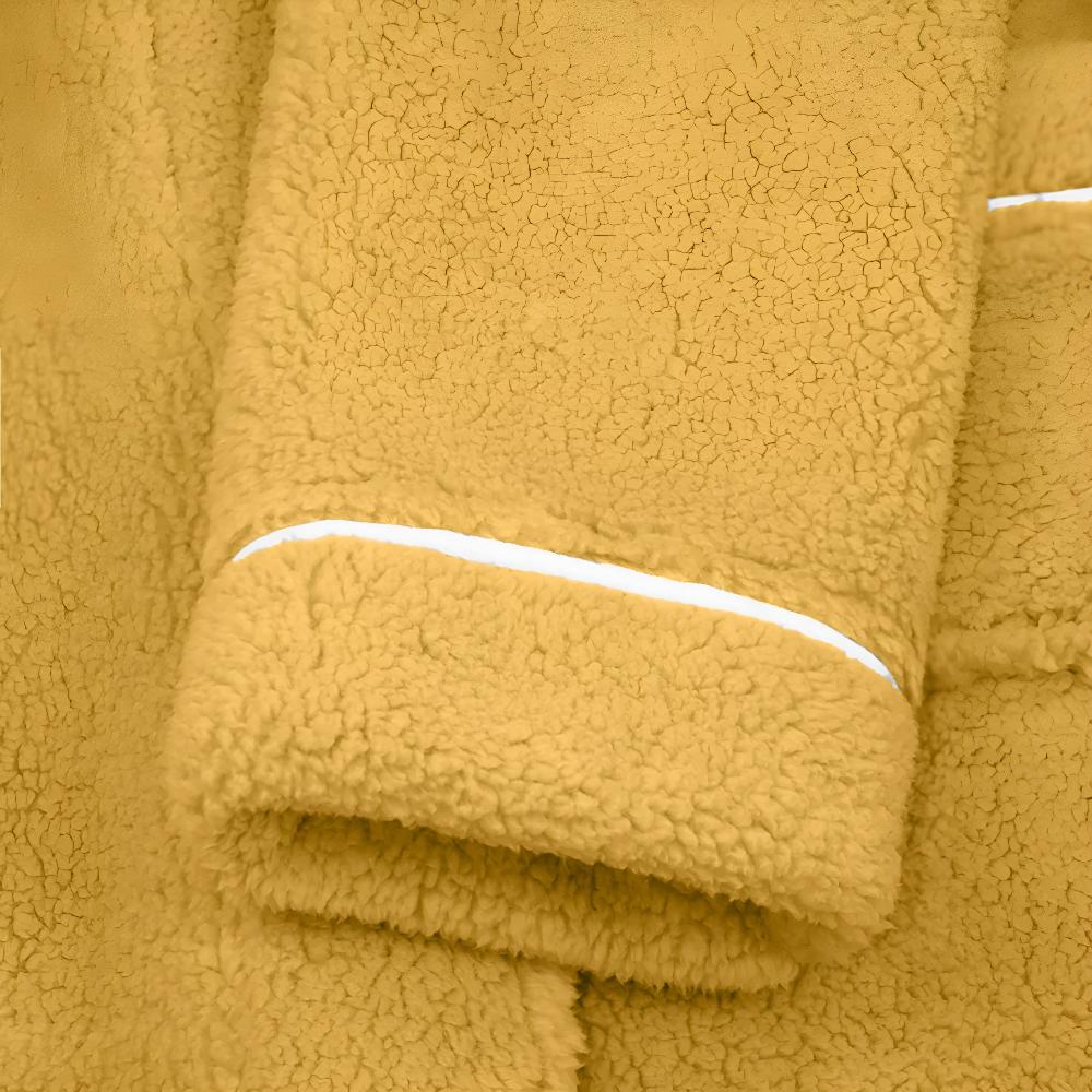 Bathrobe Unisex Coral Fleece Shawl Collar & Pockets
