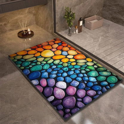 Bathroom Mat Diatomaceous Earth Quick-Drying Non-Slip Backing