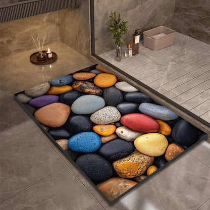 Bathroom Mat Diatomaceous Earth Quick-Drying Non-Slip Backing