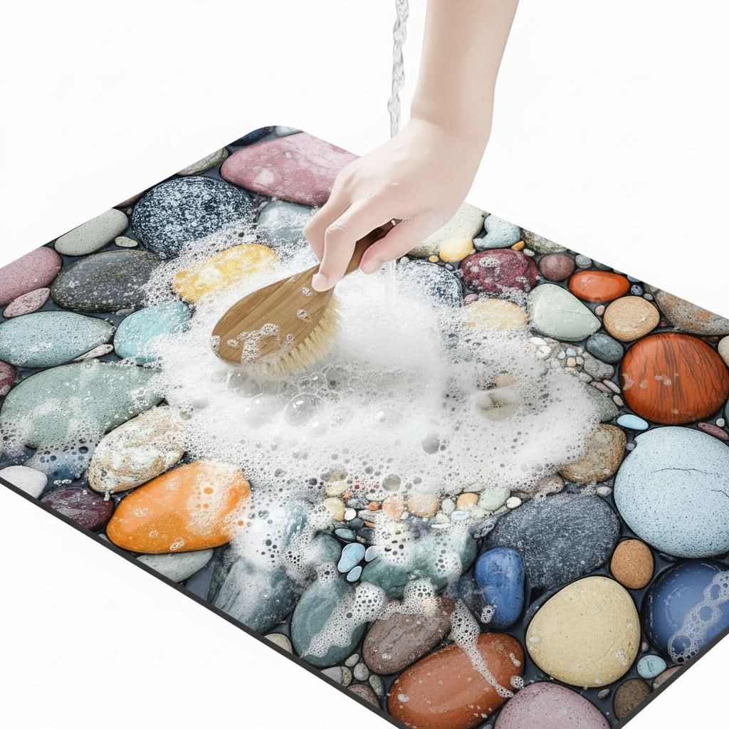 Bathroom Mat Diatomaceous Earth Quick-Drying Non-Slip Backing