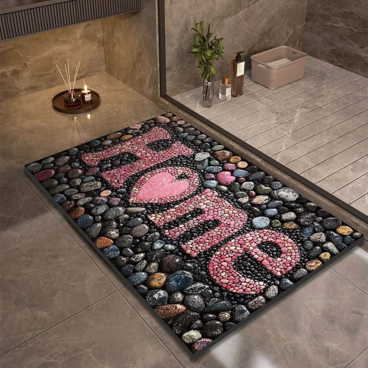 Bathroom Mat Diatomaceous Earth Quick-Drying Non-Slip Backing