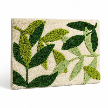 Bathroom Mat Textured Stone Plush Microfiber Non-Slip Backing