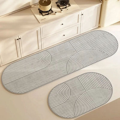 Bathroom Rug Quick-Dry Absorbent Non-Slip Machine-Washable