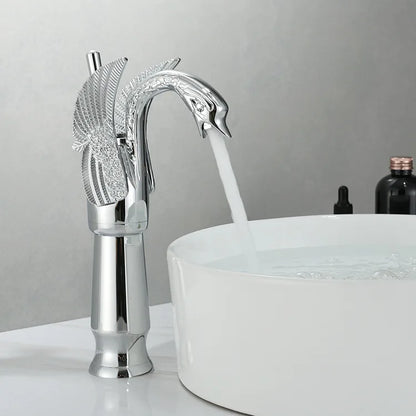 Bathroom Sink Faucet Single-Handle Single-Hole Ceramic Disc