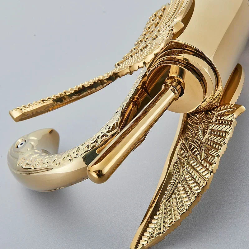 Bathroom Sink Faucet Single-Handle Single-Hole Ceramic Disc