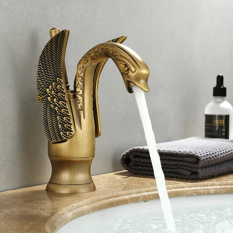 Bathroom Sink Faucet Single-Handle Single-Hole Ceramic Disc