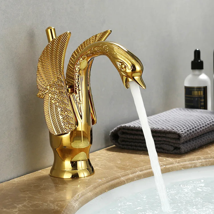 Bathroom Sink Faucet Single-Handle Single-Hole Ceramic Disc