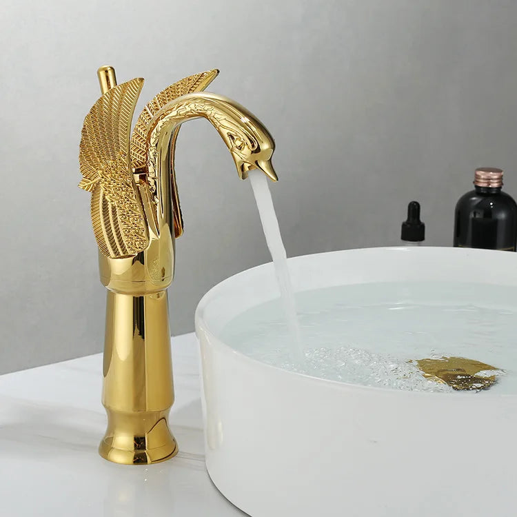 Bathroom Sink Faucet Single-Handle Single-Hole Ceramic Disc