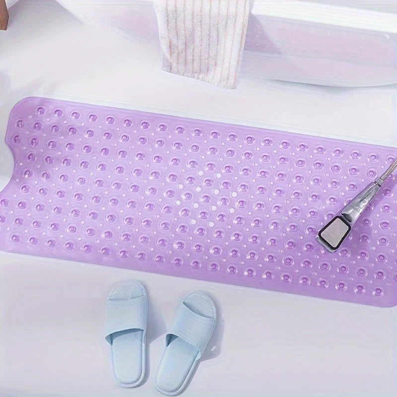 Bathtub Mat Non-Slip Suction Cups Quick-Drain Machine Washable