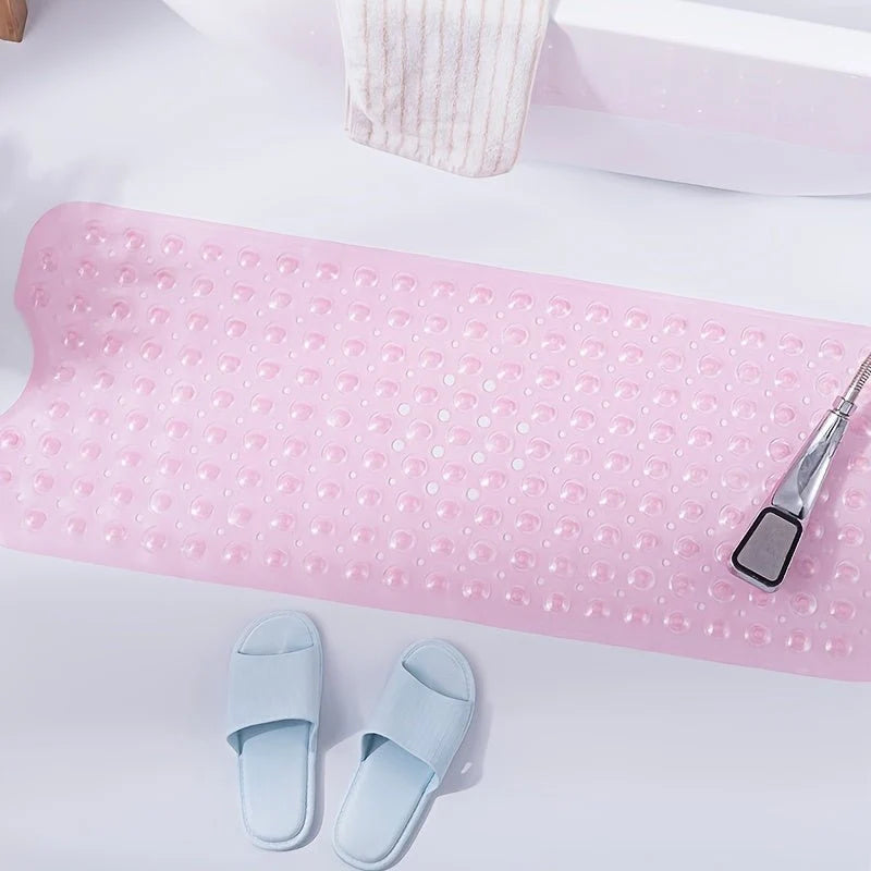 Bathtub Mat Non-Slip Suction Cups Quick-Drain Machine Washable
