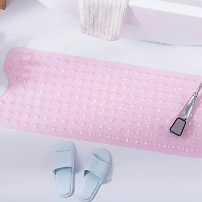 Bathtub Mat Non-Slip Suction Cups Quick-Drain Machine Washable