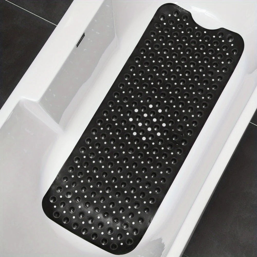 Bathtub Mat Non-Slip Suction Cups Quick-Drain Machine Washable