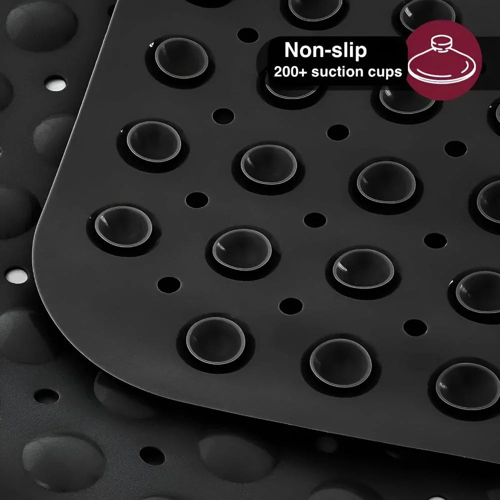 Bathtub Mat Non-Slip Suction Cups Quick-Drain Machine Washable