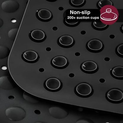 Bathtub Mat Non-Slip Suction Cups Quick-Drain Machine Washable