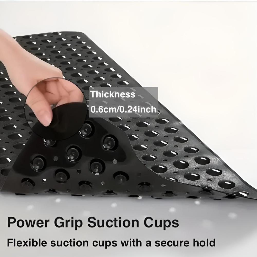 Bathtub Mat Strong Suction & Quick-Draining