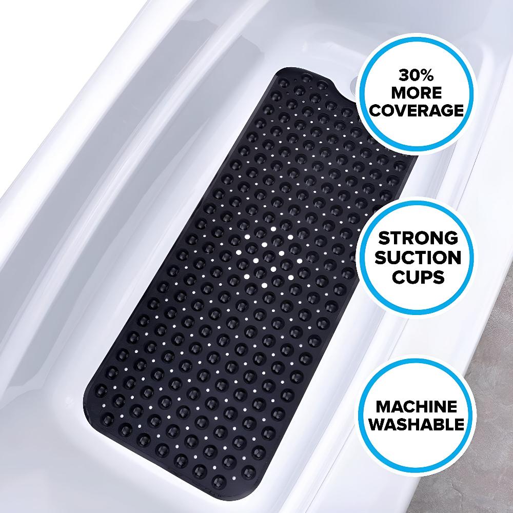 Bathtub Mat Strong Suction & Quick-Draining