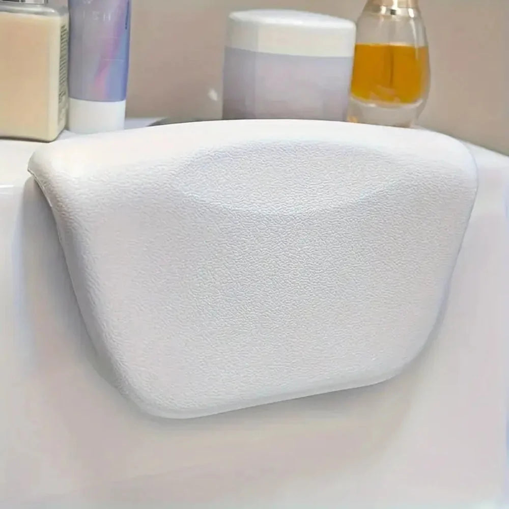 Bathtub Pillow Contoured Head Cradle Organosilicon Non-Slip