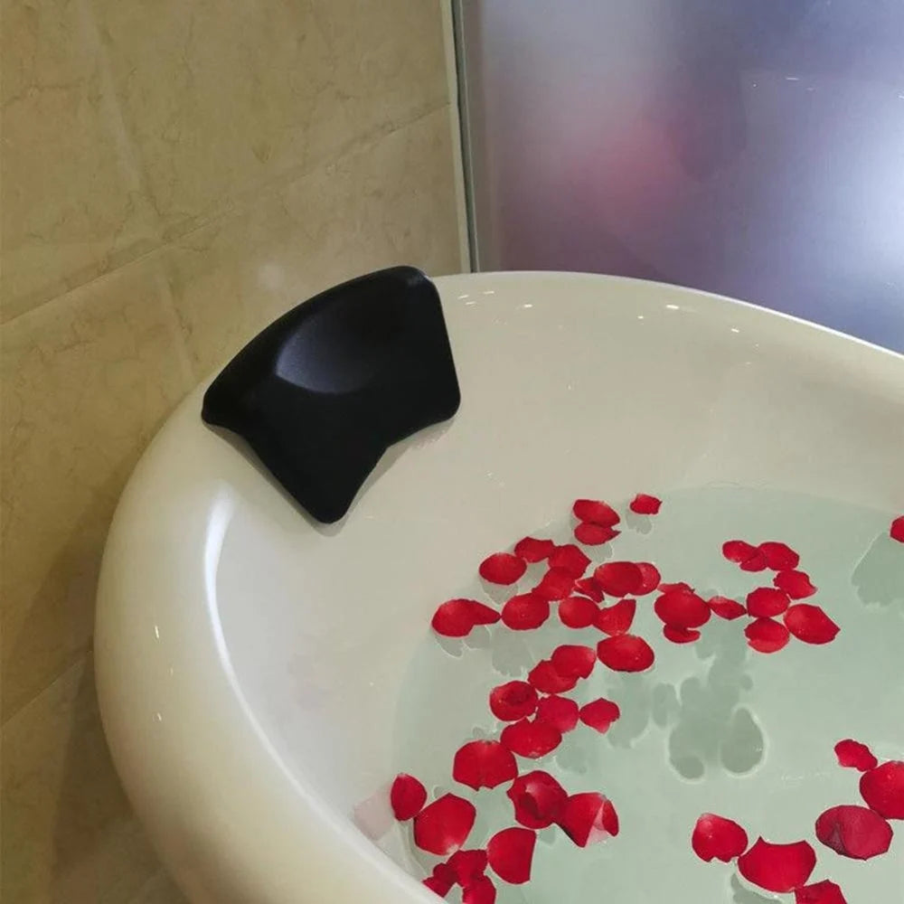 Bathtub Pillow Contoured Head Cradle Organosilicon Non-Slip
