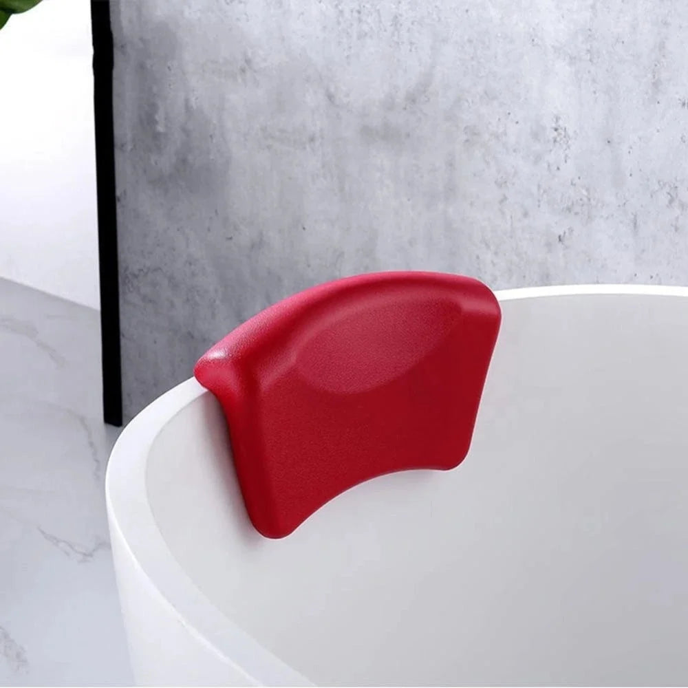 Bathtub Pillow Contoured Head Cradle Organosilicon Non-Slip