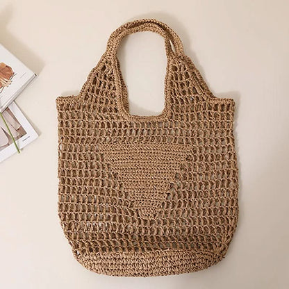Beach Bag Crocheted Lightweight Spacious Interior