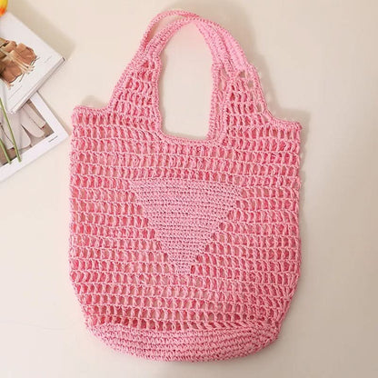 Beach Bag Crocheted Lightweight Spacious Interior